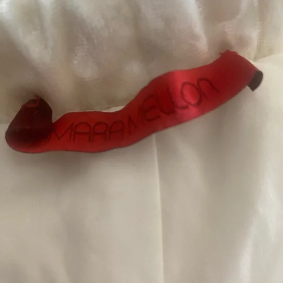 Tamara Mellon Elegant Cream Velvet Wide-Leg Pants - Picture 7 of 8